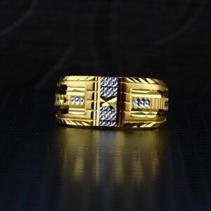 Men's Exclusive 22K Plain Casting Gold Ring- MPR38