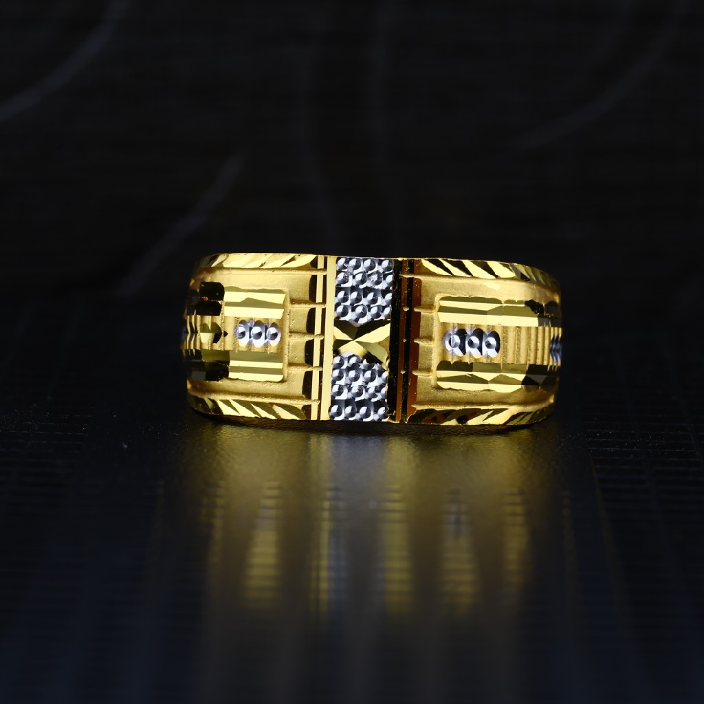 Men's Exclusive 22K Plain Casting Gold Ring- MPR38
