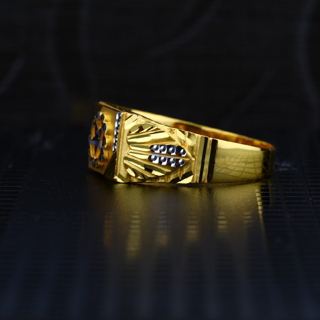 Men's Exclusive 22K Plain Casting Gold Ring- MPR37 - Image 3
