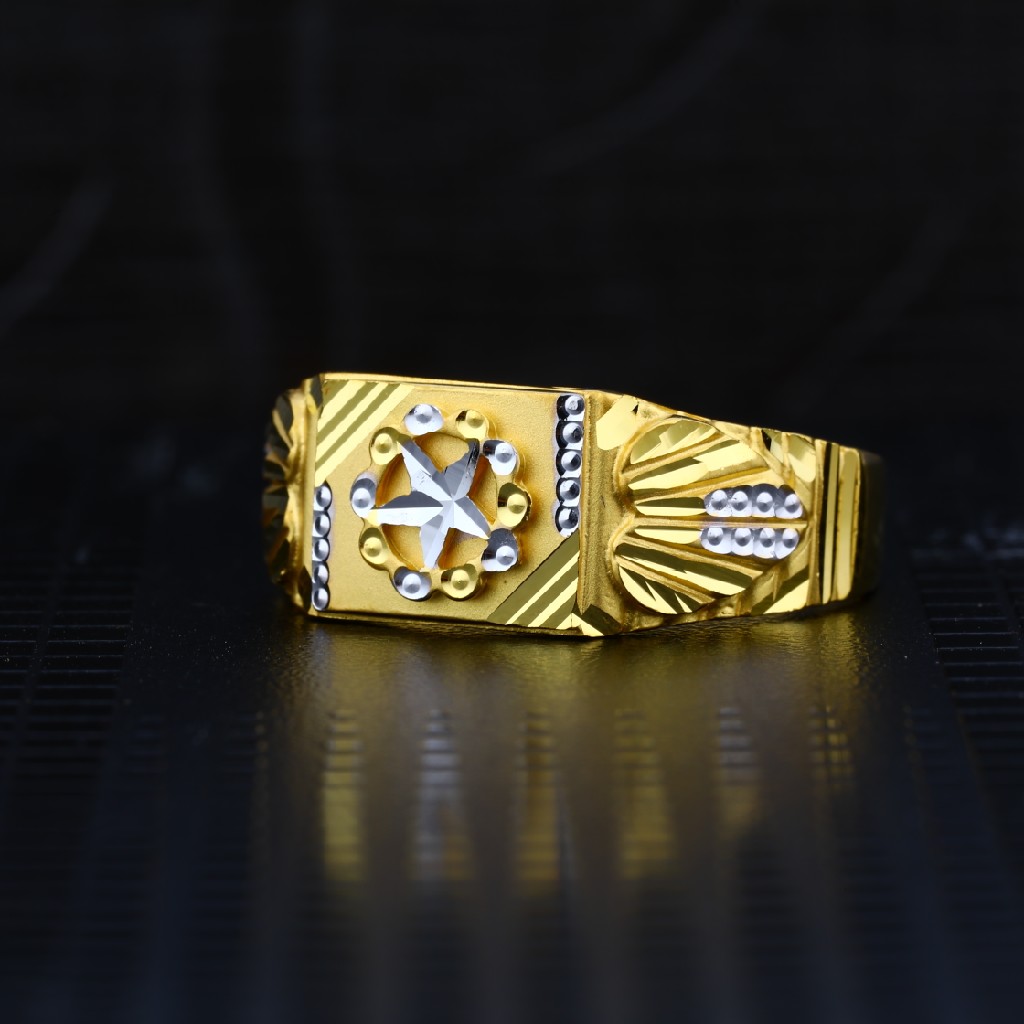 Men's Exclusive 22K Plain Casting Gold Ring- MPR37 - Image 2