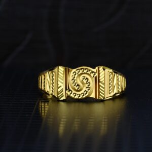 Men's Exclusive 22K Plain Casting Gold Ring- MPR33