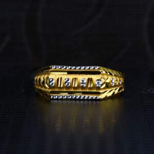 Men's Exclusive 22K Plain Casting Gold Ring- MPR31