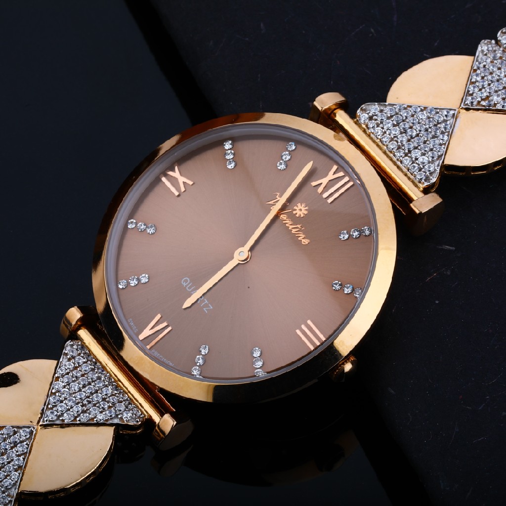 Mens Rose Gold 18K Designer Valentine Dial Watch-RMW03 - Image 3