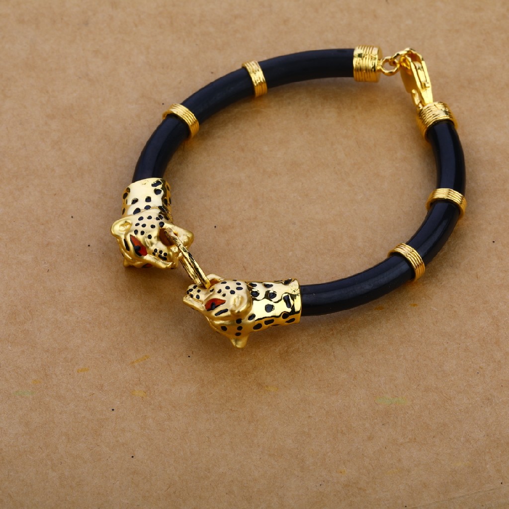 Men's Exclusive 18K Leather Bracelet- MLB30 - Image 3