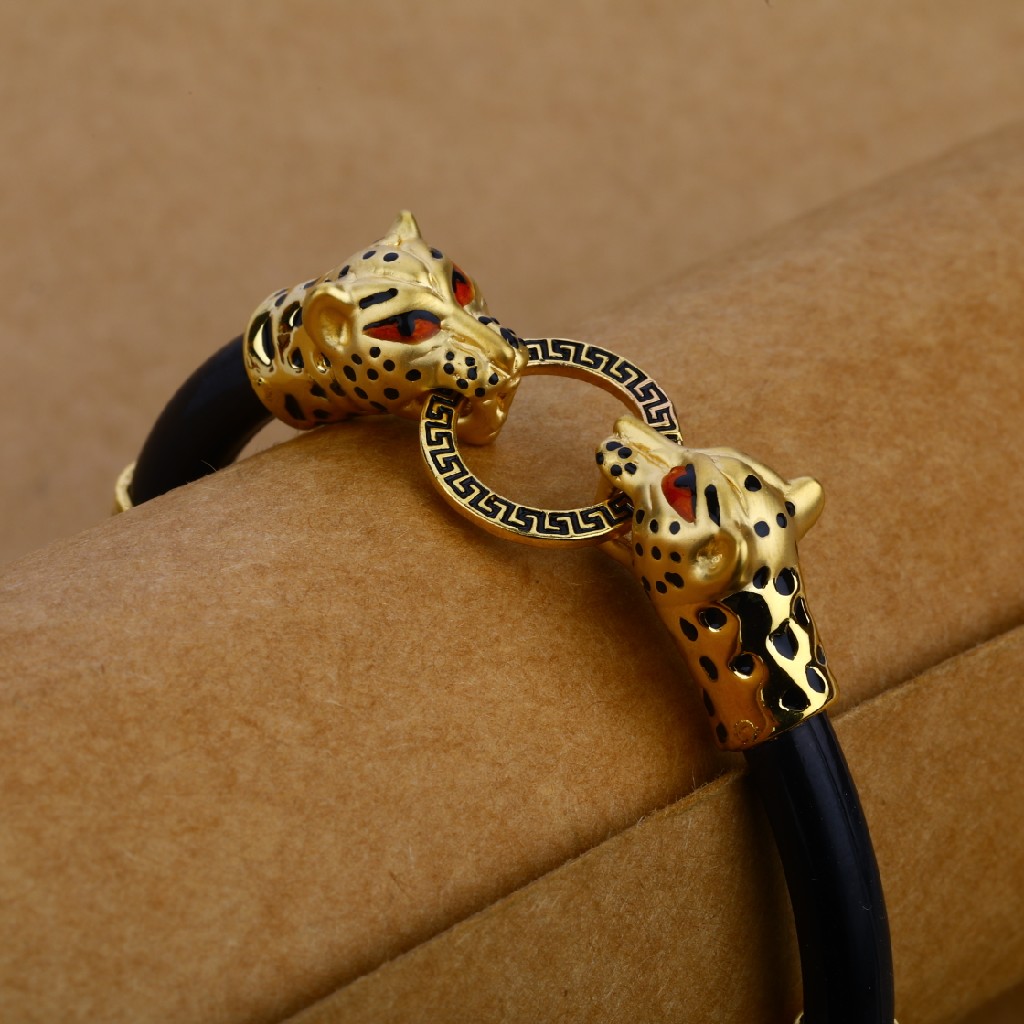 Men's Exclusive 18K Leather Bracelet- MLB30 - Image 2