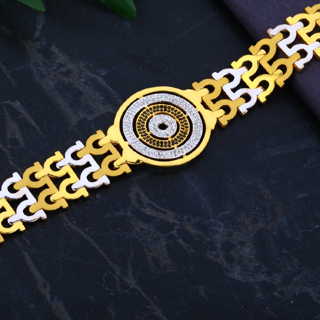 Men's Designer 22K Casting Bracelet- MCB34