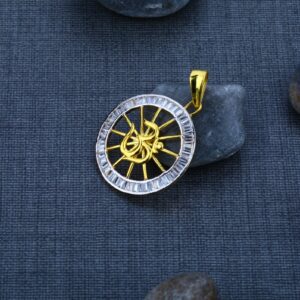Men's Exclusive 22K Om Gold God Pendant- GP40