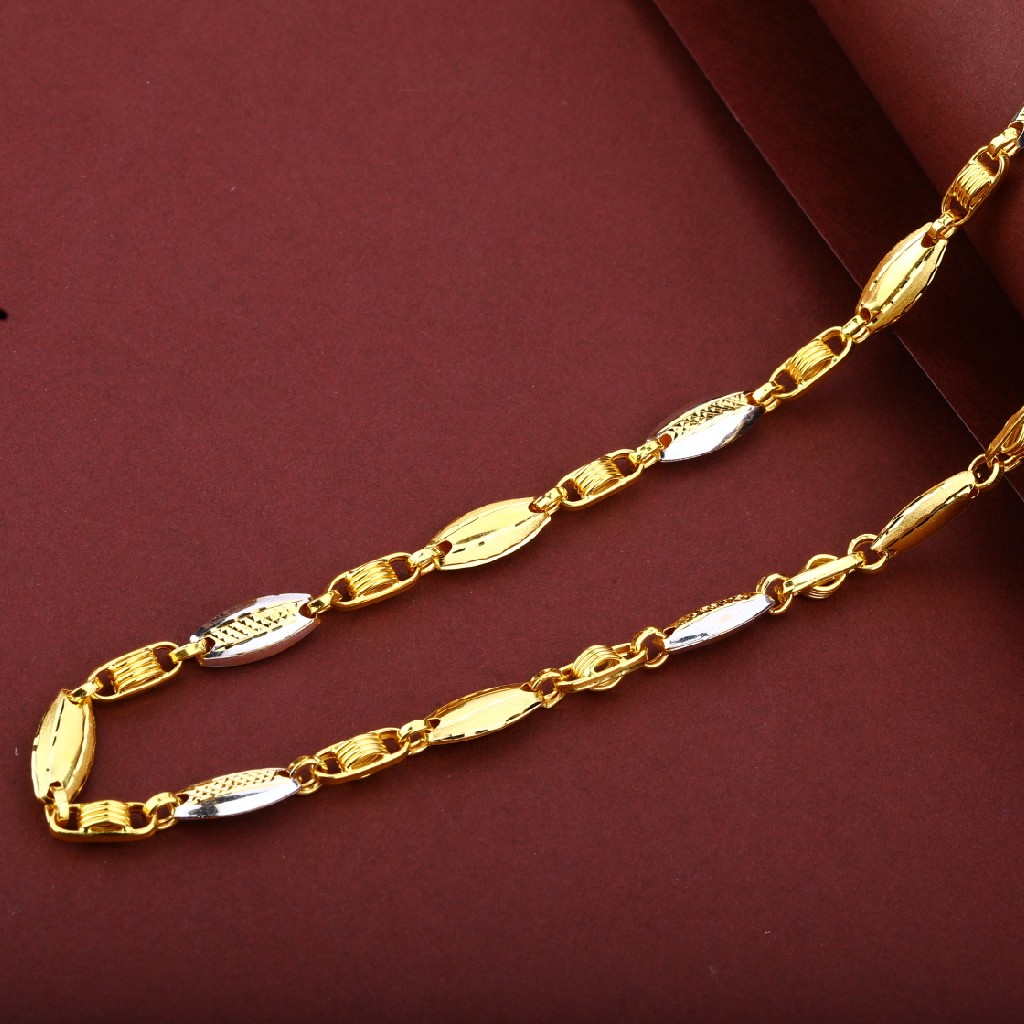 Mens 916 Gold Fancy Turkey Chain-MTC22