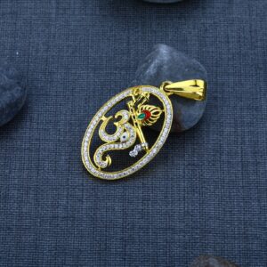 Men's Exclusive 22K OM Gold God Pendant- GP32