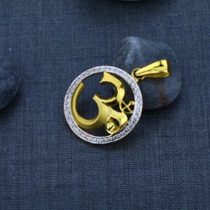 Men's Exclusive 22K OM Gold Pendant- GP31
