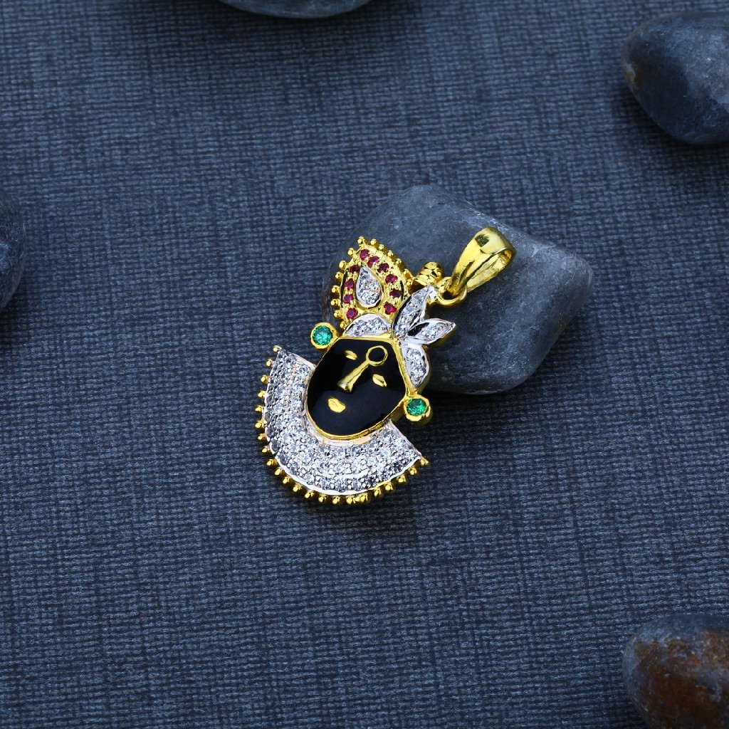 Men's Exclusive 916 Srinathji God Gold Pendant- GP18