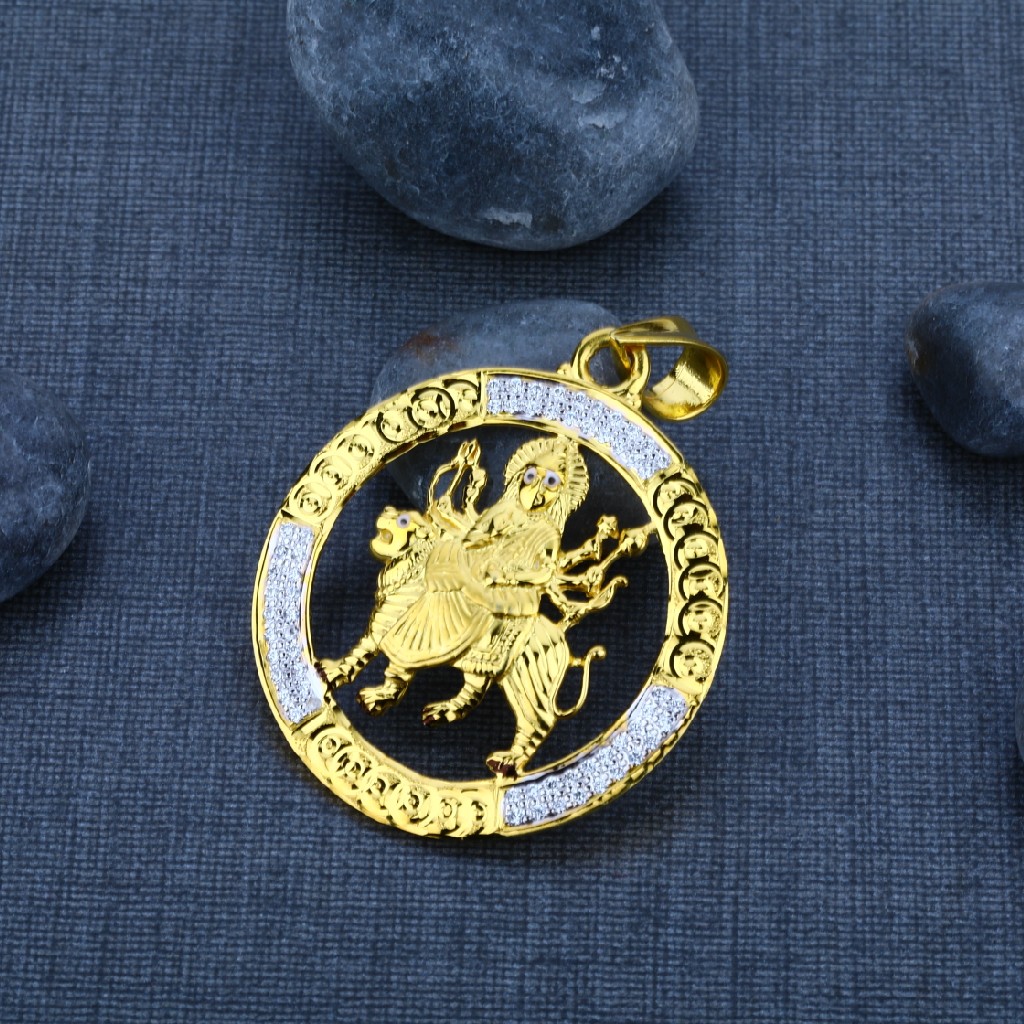 Men's Exclusive 22K Mataji Gold Pendant- GP13