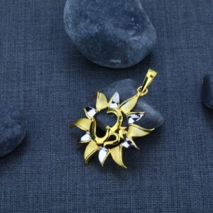Men's Exclusive 916 Om Gold Pendant- GP12