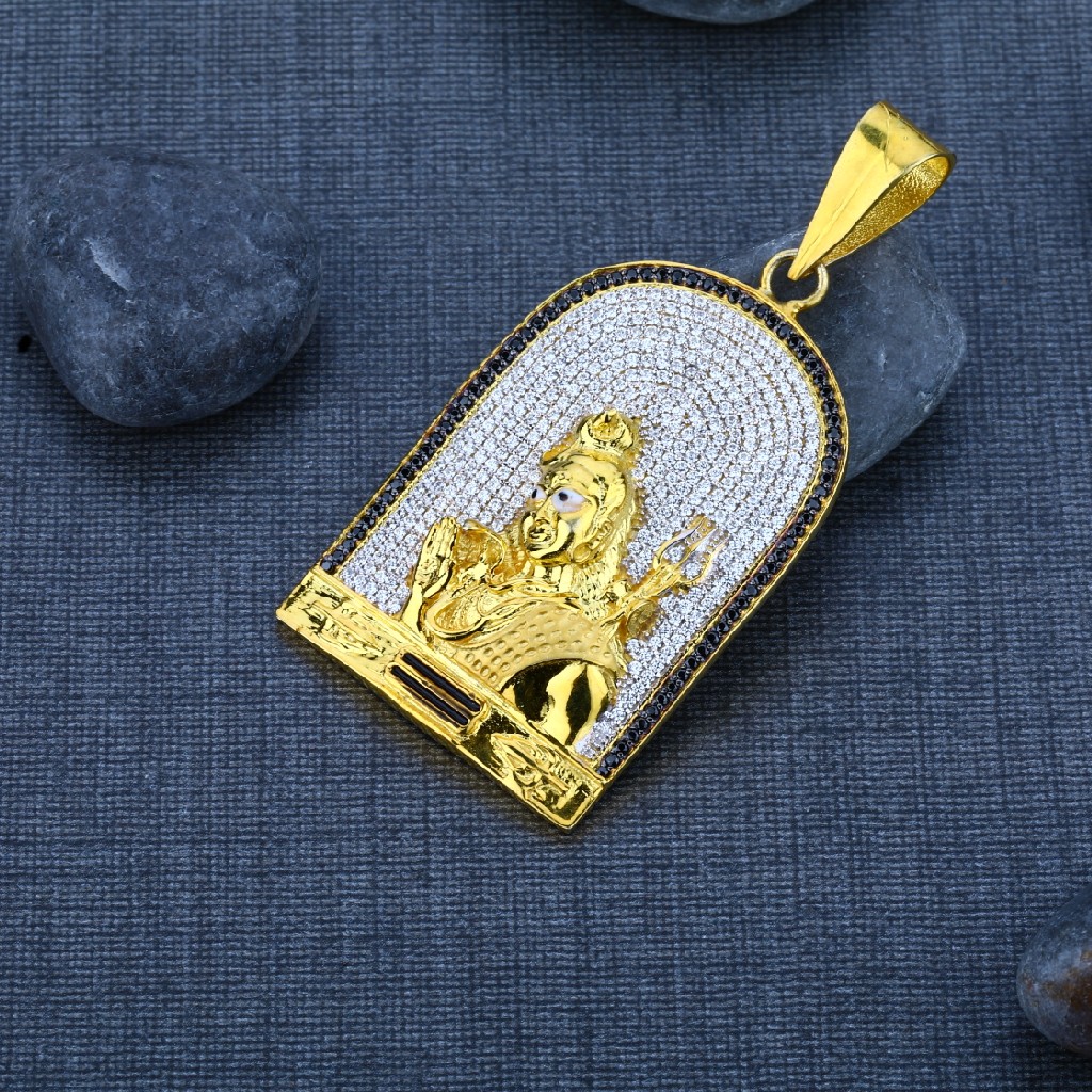 Men's Exclusive 22K Shivji  God Gold Pendant- GP07