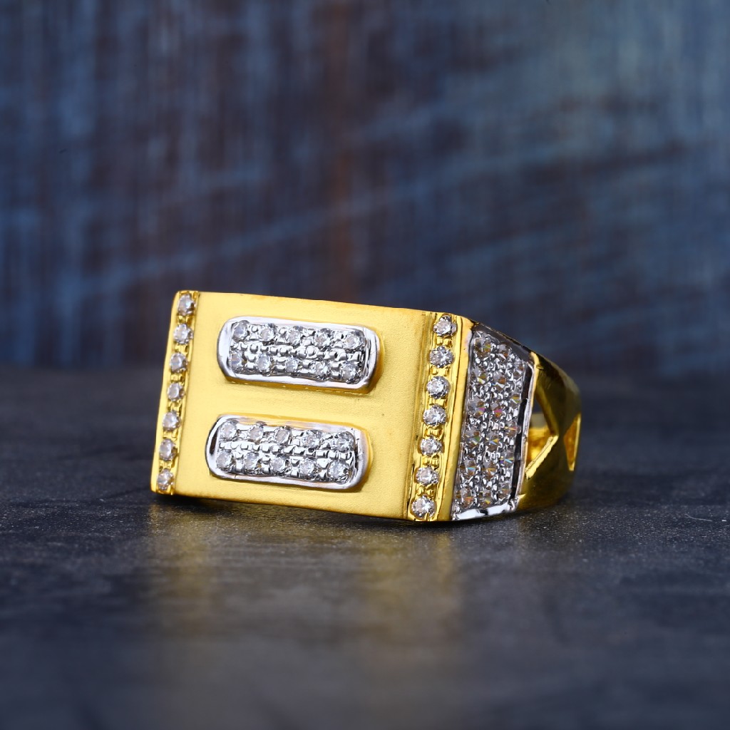 Mens 22K Light Weight Exclusive Gold Ring-MR79