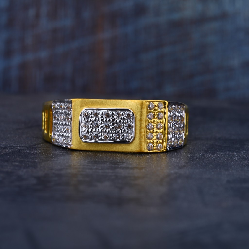 Mens 916 Gold Casting Fancy Ring-MR76 - Image 2