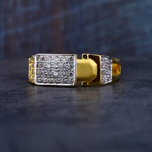 22K Gold Cz Mens Ring-MR71