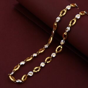 Mens Exclusive 22K Fancy Turkey Cz Gold Chain-MTC19
