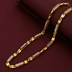 916 Gold Fancy Italian Mens Turkey Cz Chain-MTC16