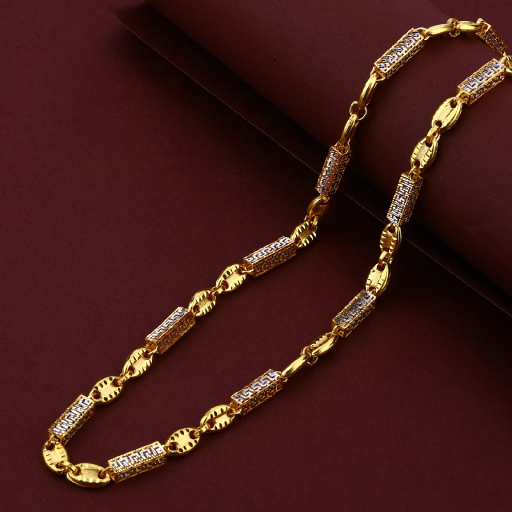 916 Gold Fancy Italian Mens Turkey Cz Chain-MTC16