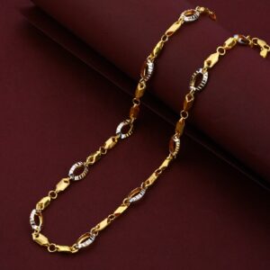 916 Daily Wear Gold Turkey Plain Mens Chain-MTC13