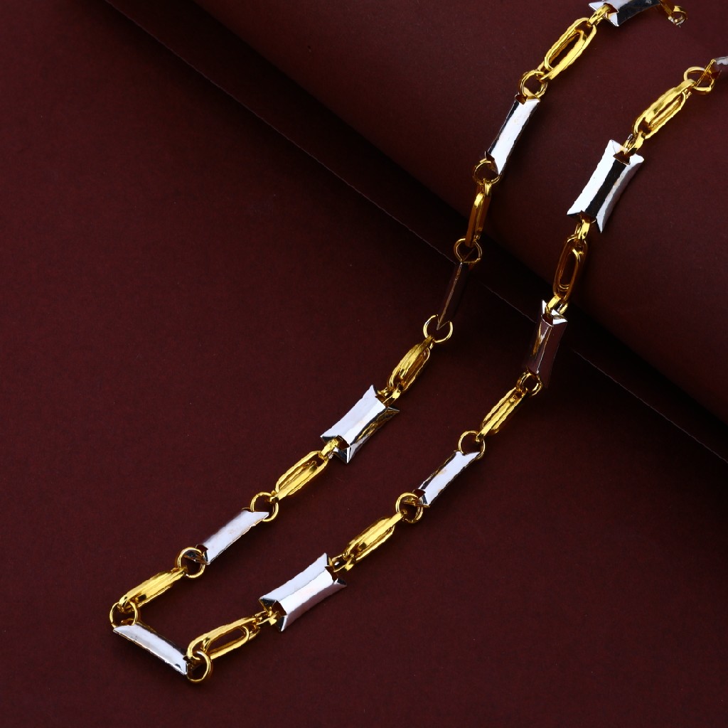 Mens Plain Rodium Gold Fancy Turkey Cz Chain-MTC12