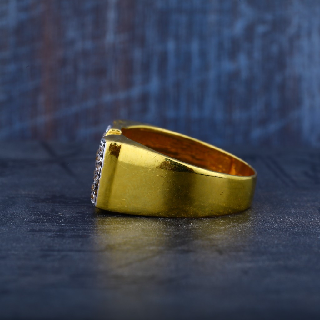Mens 916 Golz Cz Dull Finishing Fancy Ring-MR60 - Image 3