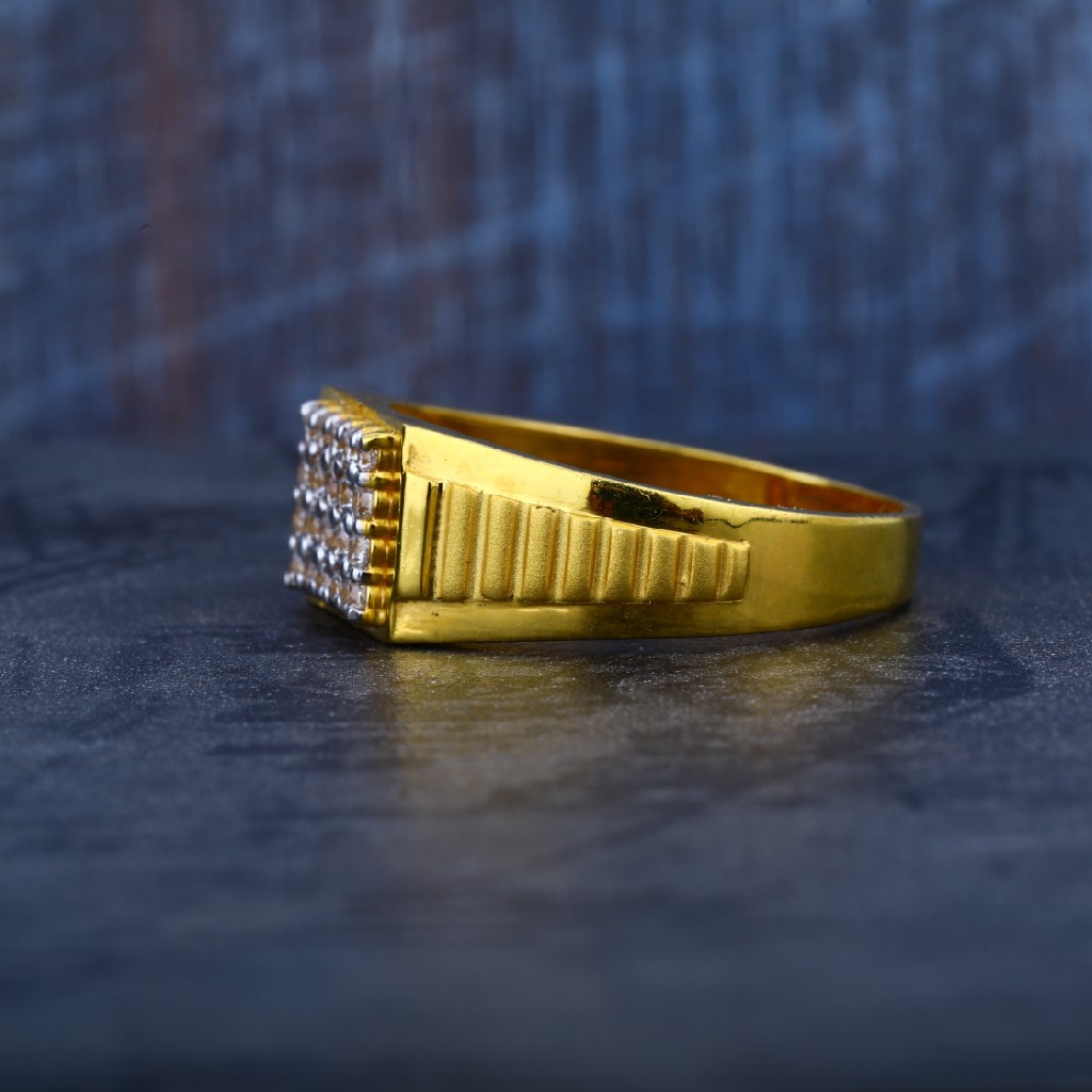 Daily Wear Mens 916 Gold Simple Ring-MR37 - Image 3