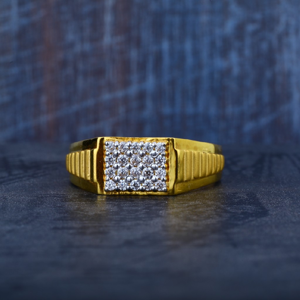 Daily Wear Mens 916 Gold Simple Ring-MR37 - Image 2