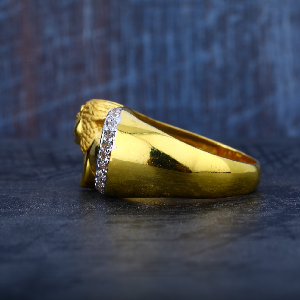 Mens Lion King 916 Gold Exclusive Ring-MR32 - Image 3