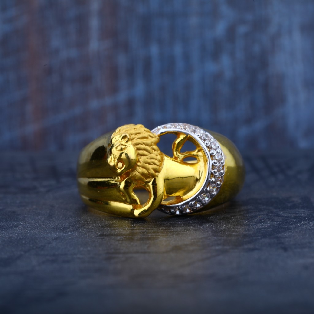 Mens Lion King 916 Gold Exclusive Ring-MR32 - Image 2