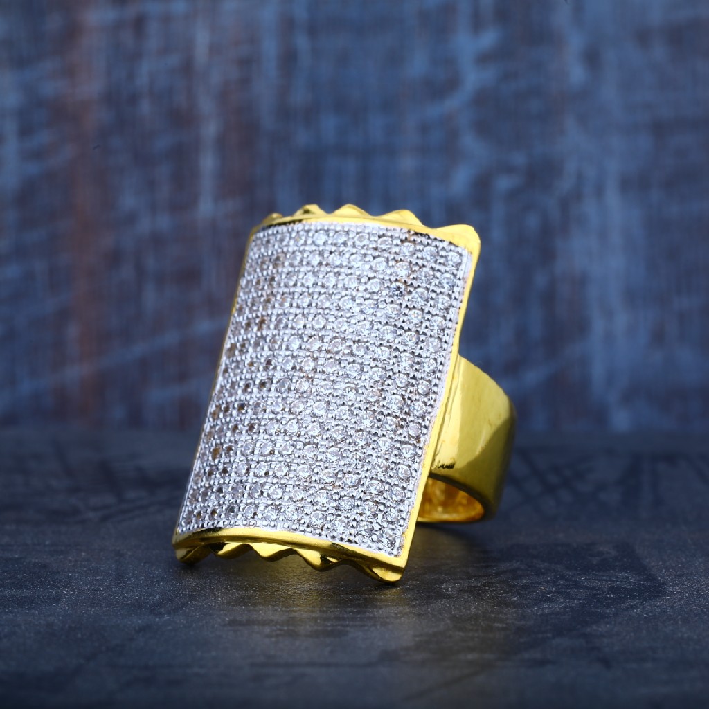 Mens 22K Gold Long Fancy Ring-MR28