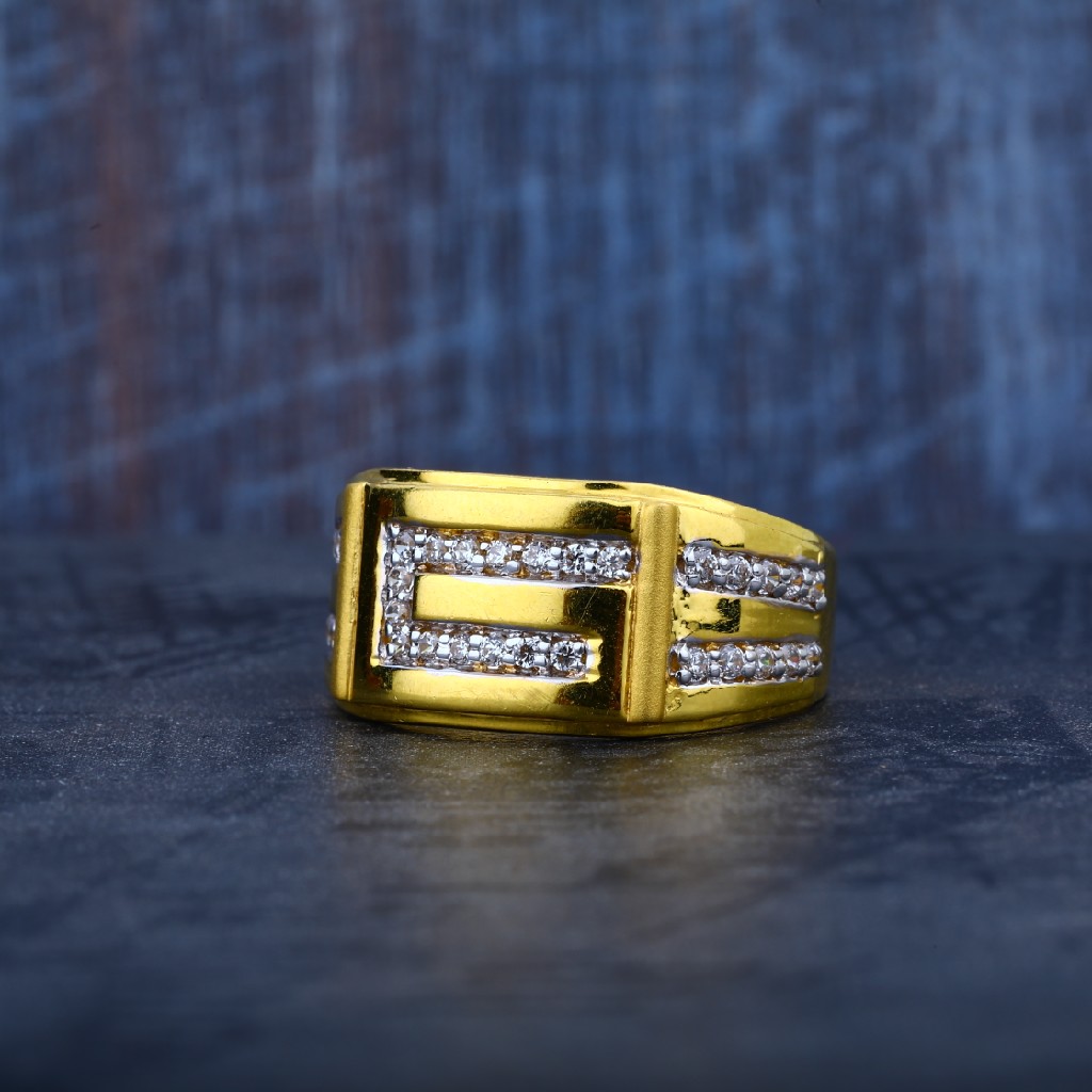 Mens Exclusive 916 Gold Fancy Ring-MR27