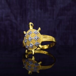 Mens daily wear 916 kachua gold ring-mgr52