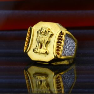 Mens 22ct Heavy Designer Gold Ring-MHR41