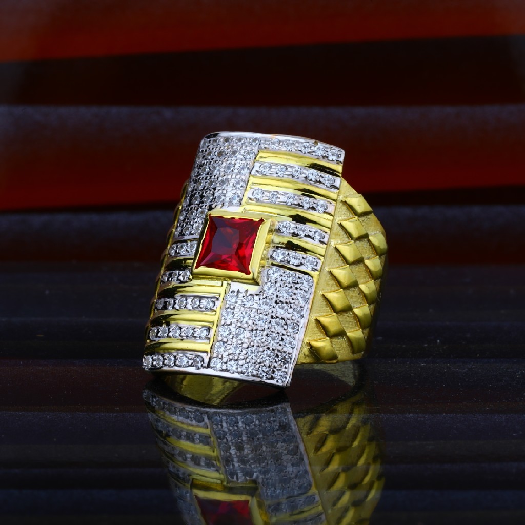 Mens Fancy 916 Heavy Gold Ring-MHR02