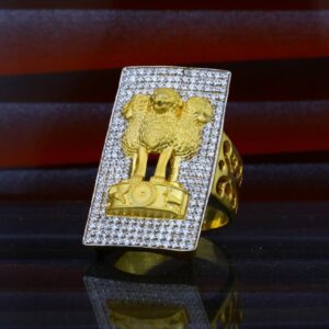 Mens Exclusive Heavy Weight 916 Gold Ring-MHR01