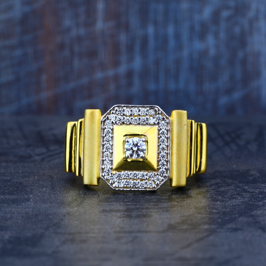 Exclusive Mens 22ct Modern Gold Ring-MR17 - Image 2