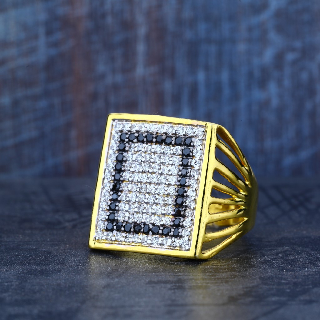 Mens 916 Daily Wear Gold Long Ring-MR03