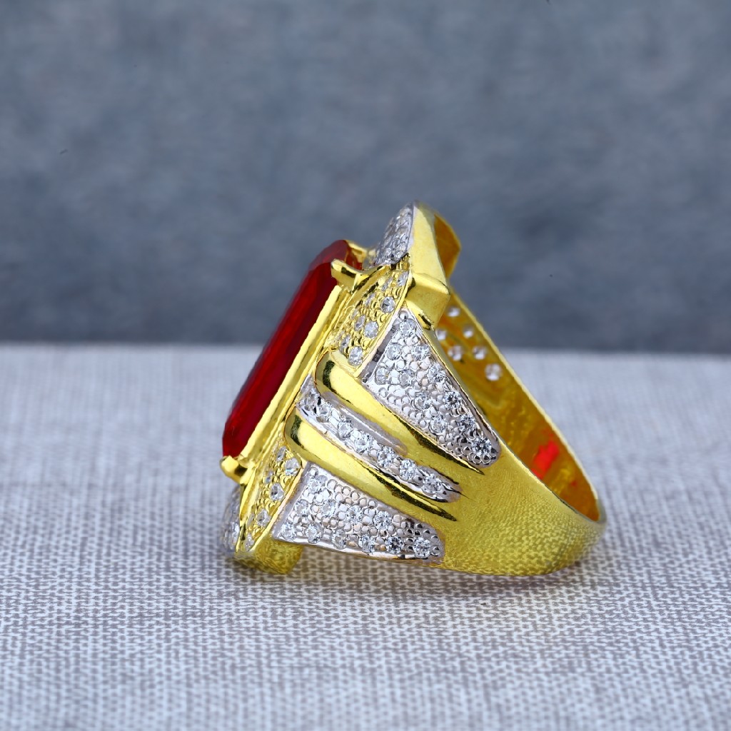 Exclusive Mens 22ct Solitaire Long Designer Ring-MSR65 - Image 3