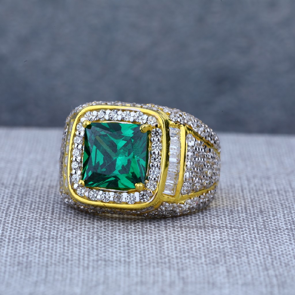 Mens Daily Wear 916 Solitaire Gold Ring-MSR61