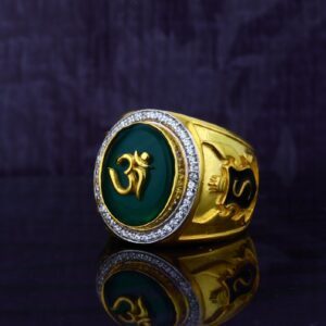 Mens Exclusive Om God Gold 22ct Ring-MGR44