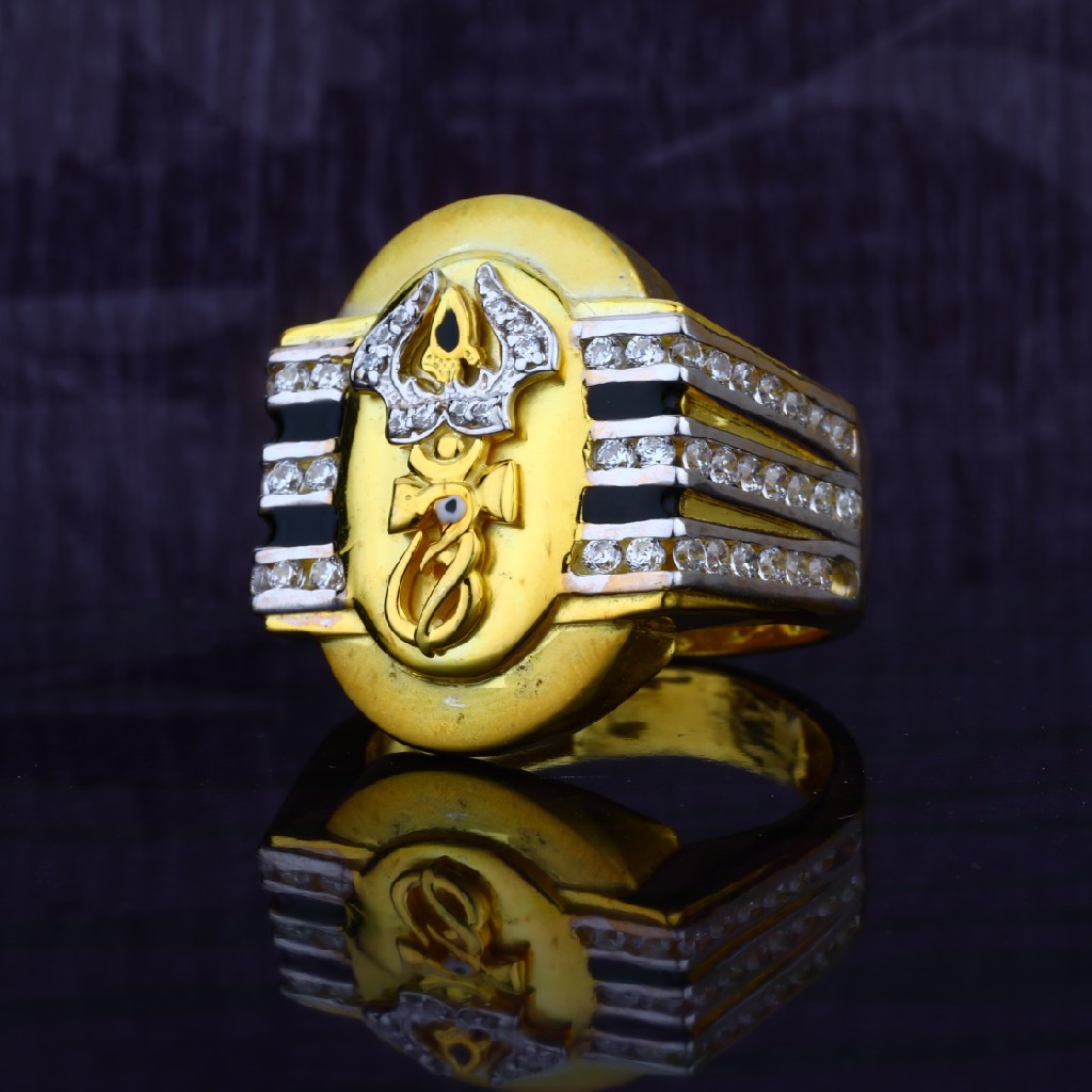 Mens Shivji Gold Exclusive Heavy Gold Fancy 916 Ring-MGR34