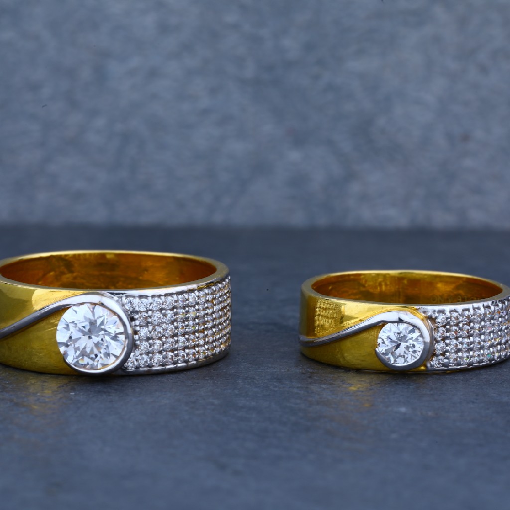 Fancy Gold 916 Couple Ring-CR24 - Image 3