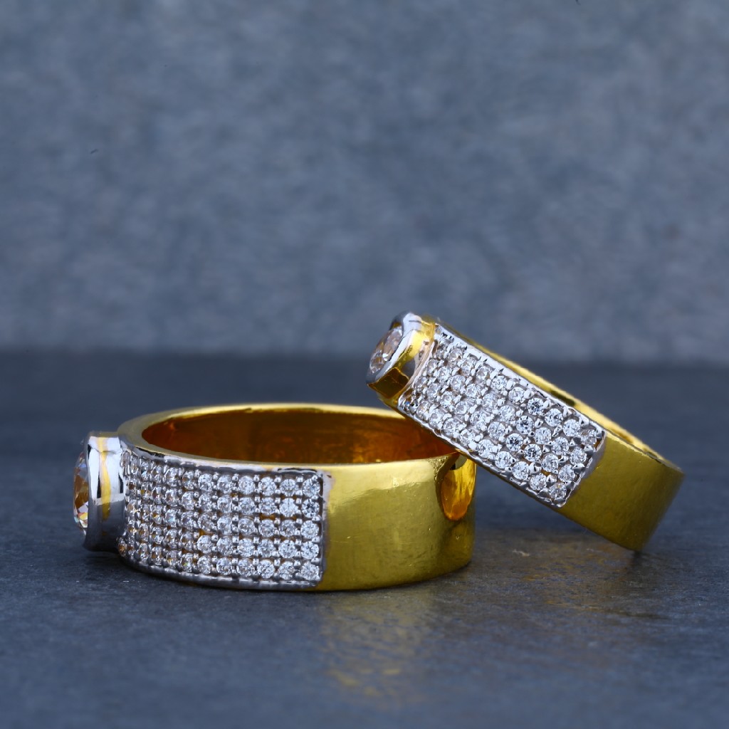 Fancy Gold 916 Couple Ring-CR24 - Image 2