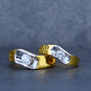Exclusive 916 Love Gold Couple Ring-CR21