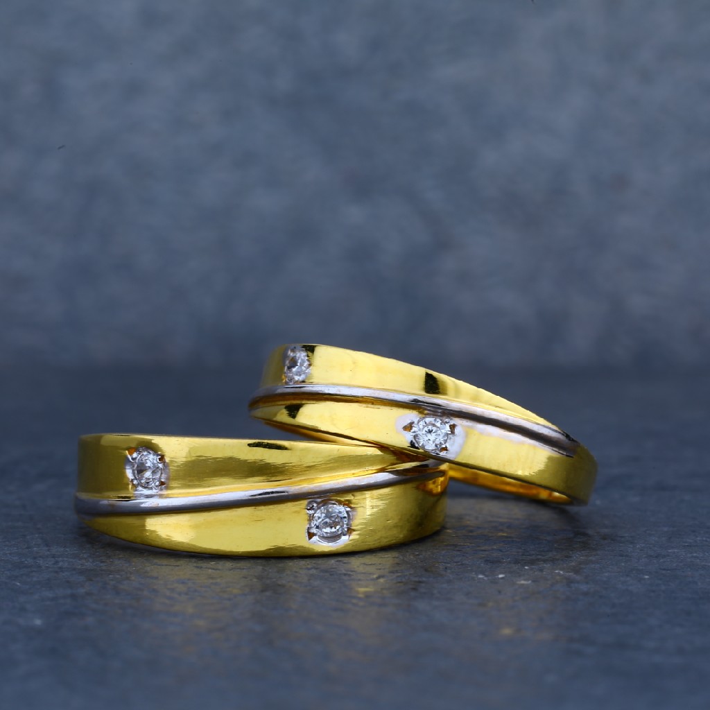 Exclusive 916 Gold Designer Couple Ring-CR20