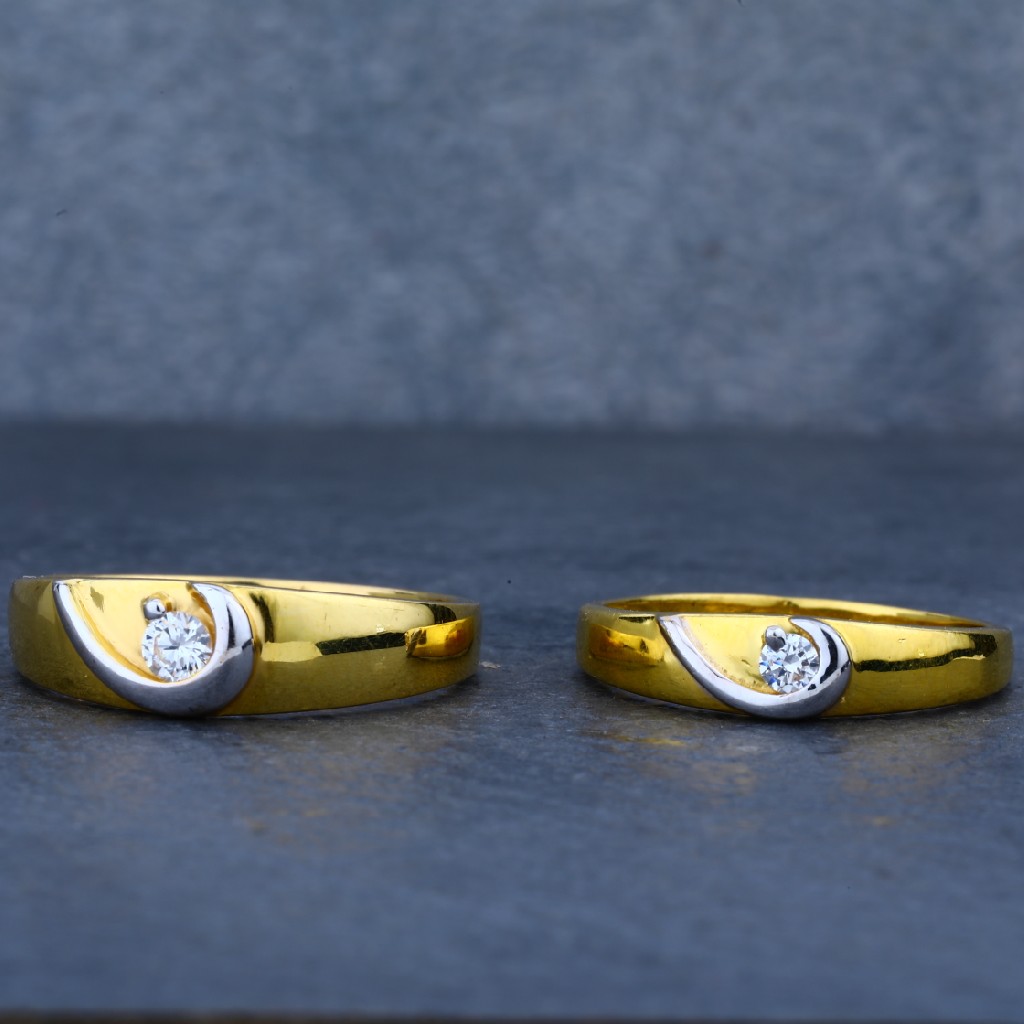 Exclusive Solitaire Gold Couple Ring-CR16 - Image 3