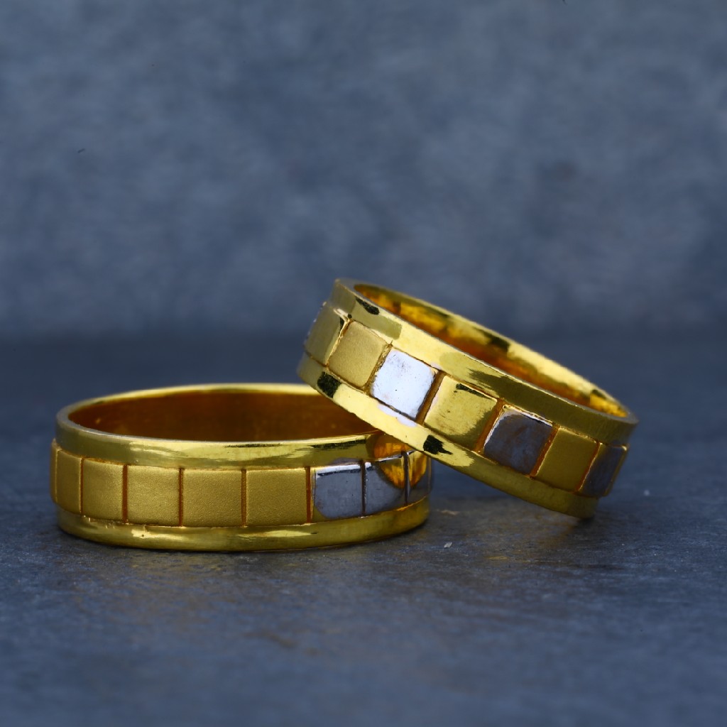 916 Gold Couple Engagement Ring-CR14