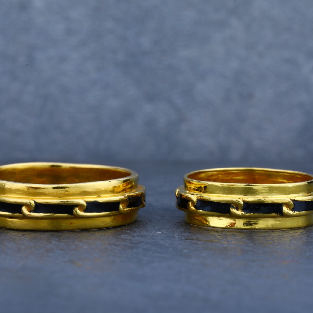 916 Couple Gold Designer Ring-CR12 - Image 3